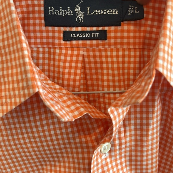 Orange Ralph Lauren dress shirt - Picture 2 of 3